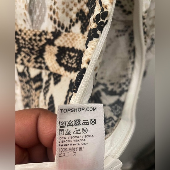 Top shop designer snake, print midi dress with slits - Picture 4 of 10